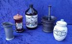 Pot de pharmacie (5) - Coulée - Verre - Grès - Étain, Antiquités & Art