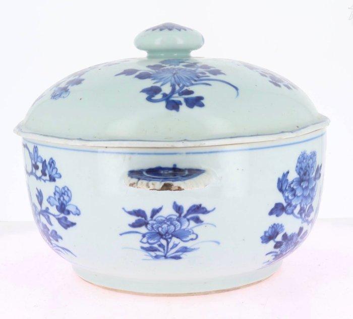 Soepterrine met deksel, China, 18e/19e eeuw, porselein,, Antiquités & Art, Antiquités | Autres Antiquités