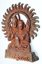 Shiva Parvati Lingam Phallus Altaarbeeld 28,5 cm Himalaya