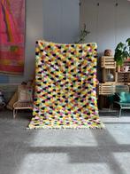 Contemporary Tan Berber Moroccan Area Wool Rug - Tapis - 260, Huis en Inrichting, Nieuw