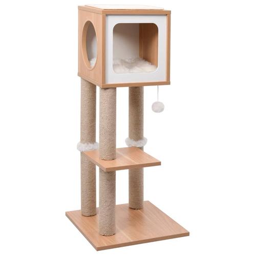 vidaXL Kattenkrabpaal met sisal krabmat 90 cm, Dieren en Toebehoren, Katten-accessoires, Nieuw, Verzenden