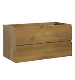 Wastafelkast Angela 100 x 48 cm Eiken Hangend Wastafelmeubel, Huis en Inrichting, Verzenden, Nieuw