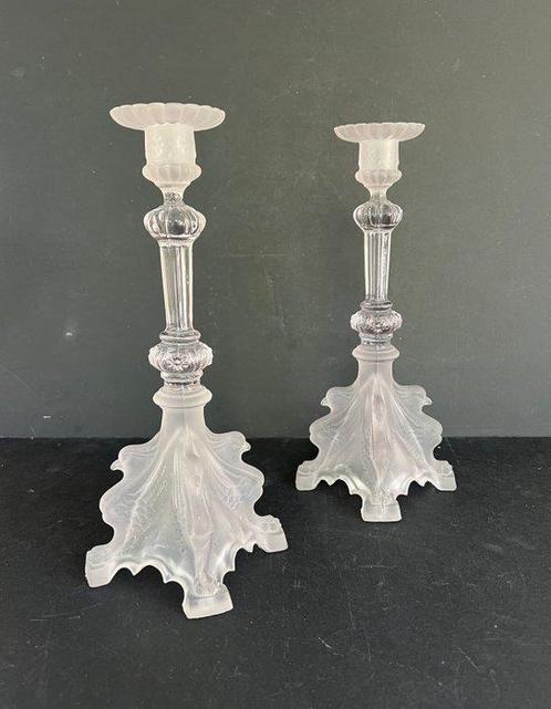 Val Saint Lambert - Charles Graffart - Kaarsenhouder (2) -, Antiek en Kunst, Kunst | Designobjecten
