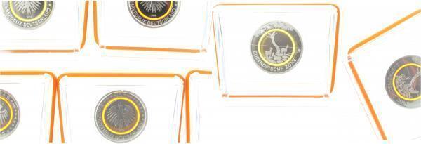 5 Euro Nebengebiete Subtr Zone 2018 Muenzzeichen A-j Orig..., Timbres & Monnaies, Monnaies | Europe | Monnaies euro, Envoi