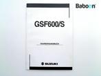 Livret dinstructions Suzuki GSF 600 Bandit 2000-2004, Nieuw