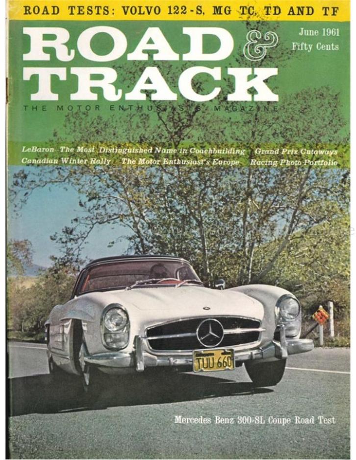 1961 ROAD AND TRACK MAGAZINE JUNI ENGELS, Boeken, Auto's | Folders en Tijdschriften, Ophalen of Verzenden