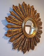 Wandspiegel - Hout - Houten zonnespiegel, Antiek en Kunst