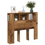 vidaXL Hoofdbordkast 120x19x104,5 cm bewerkt hout oud, Verzenden, Nieuw