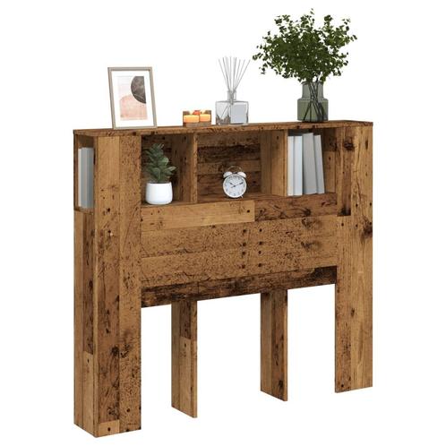 vidaXL Hoofdbordkast 120x19x104,5 cm bewerkt hout oud, Huis en Inrichting, Slaapkamer | Bedden, Nieuw, Verzenden