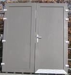 pvc dubbel deur , buitendeur , achterdeur 205 x 222, Ophalen of Verzenden, Buitendeur