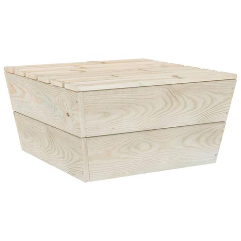 vidaXL Tuintafel 60x60x30 cm geïmpregneerd vurenhout, Tuin en Terras, Tuinsets en Loungesets, Nieuw, Verzenden