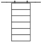 vidaXL Schuifdeur met beslagset 102x205 cm aluminium en, Doe-het-zelf en Bouw, Deuren en Vliegenramen, Verzenden, Nieuw