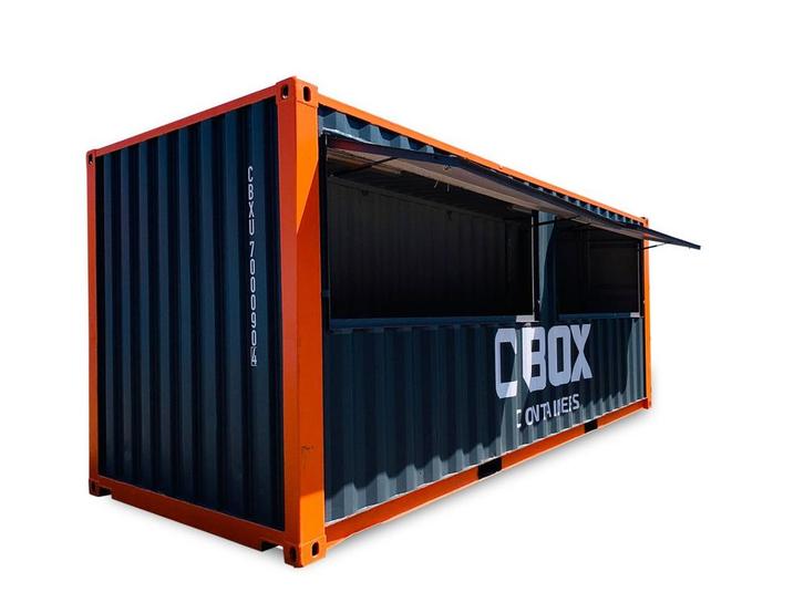 20ft Bar - Afhaalloket container - New | Goedkoop |, Articles professionnels, Machines & Construction | Abris de chantier & Conteneurs
