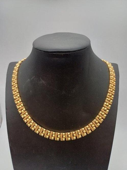 Choker halsketting - 18 karaat Geel goud, Handtassen en Accessoires, Antieke sieraden