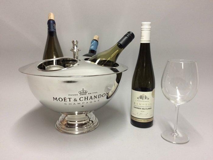 Champagne koeler - Eerbetoon aan Moët et Chandon, verzilverd, Verzamelen, Wijnen