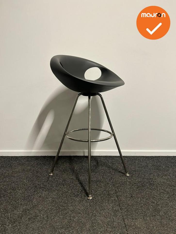 Barkruk - Tonon - Up chair - antraciet - chroom onderstel -, Zakelijke goederen, Kantoor en Winkelinrichting | Kantoormeubilair en Inrichting