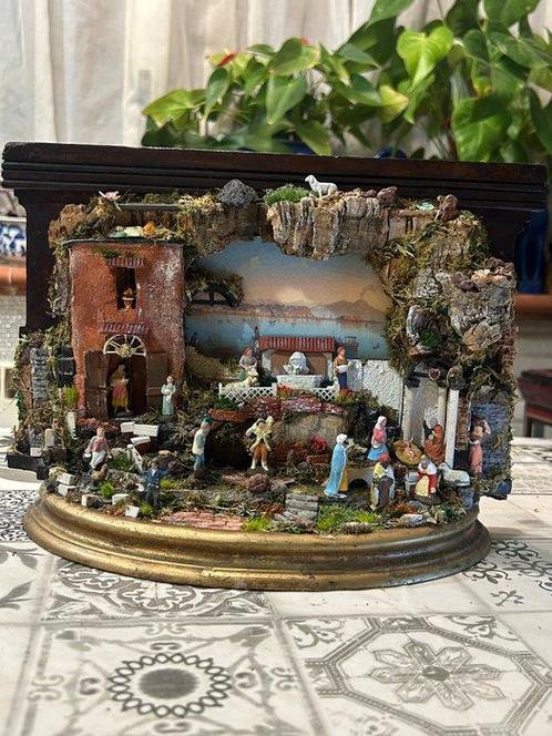 Kerststal Presepe artistico in miniatura - san gregorio, Antiek en Kunst, Kunst | Niet-Westerse kunst
