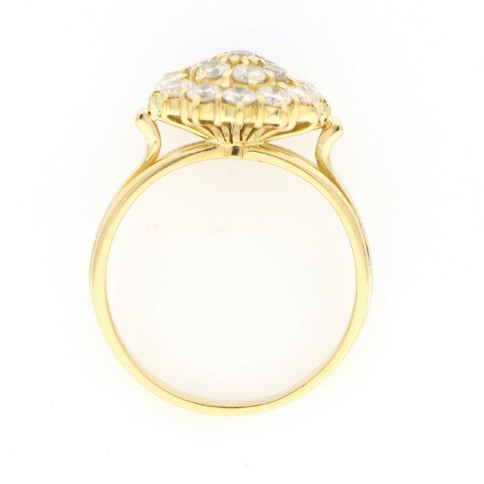 Zonder Minimumprijs - Ring - 18 karaat Geel goud - 1.20ct., Handtassen en Accessoires, Ringen