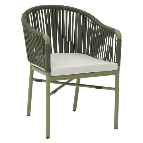 Stoel | KARIN | Aluminium Rotan/Aluminium | Green |, Zakelijke goederen, Horeca | Keukenapparatuur, Nieuw in verpakking, Verzenden