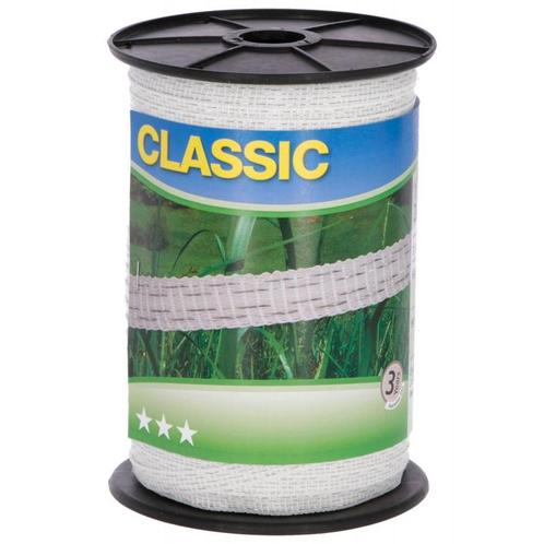 Ruban classic blanc 10mm 200m 2x0,2 +2x0,3 inox - kerbl, Tuin en Terras, Tuinhekken en Hekwerk