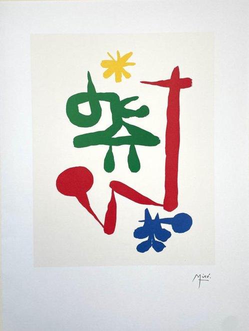 Joan Miro (1893-1983) - Parler Seul - lithographic print -, Antiek en Kunst, Antiek | Overige Antiek
