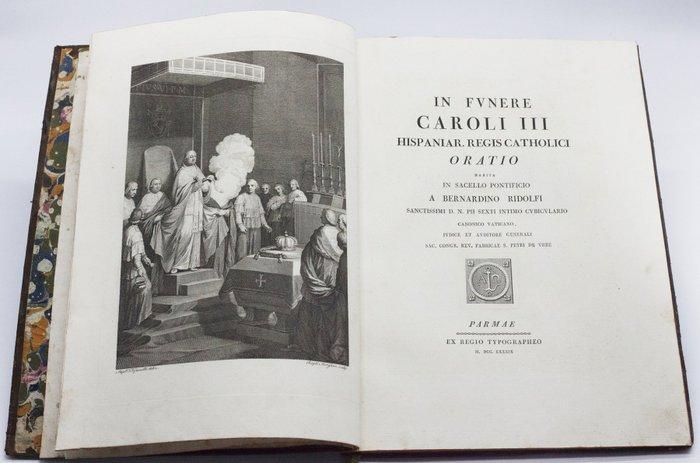 Bodoni / Ridolfi - In Funere Caroli III Hispaniar. Regis -, Antiek en Kunst, Antiek | Boeken en Manuscripten