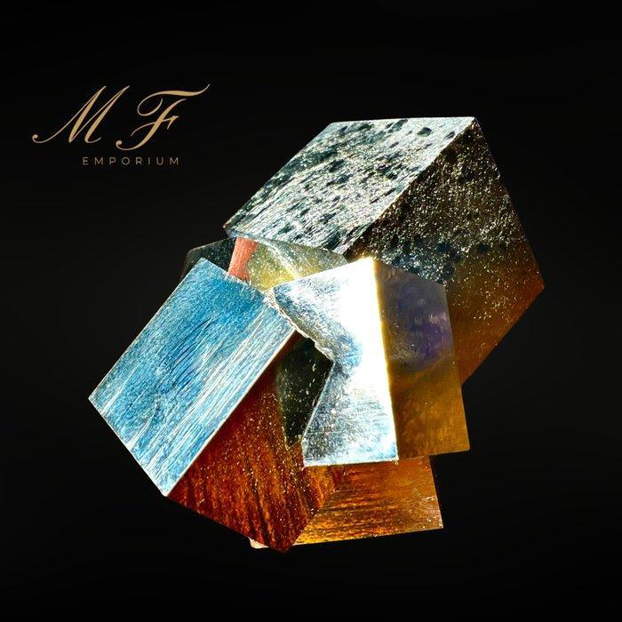 Wonderen - ongelooflijk stralende pyriet Kristalcluster -, Verzamelen, Mineralen en Fossielen