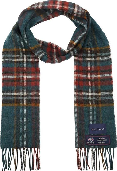 Suitable Sjaal Ruit Merino Wol Petrol maat  Heren, Kleding | Heren, Mutsen, Sjaals en Handschoenen, Nieuw, Verzenden