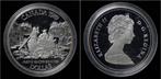 Canada 1 dollar 1989- Fleuve Mackenzie River zilver, Timbres & Monnaies, Monnaies | Amérique, Verzenden