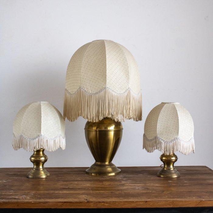 Tafellamp - Gebogen kolomfusto. - Verguld messing - Paralumi, Antiek en Kunst, Curiosa en Brocante