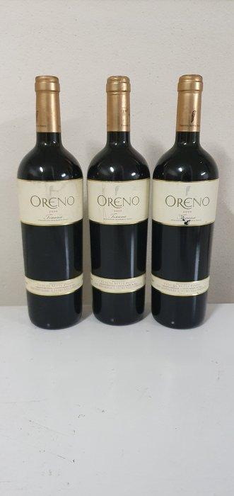 2000 Tenuta Sette Ponti Oreno - Toscane IGT - 3 Bouteilles, Nieuw