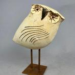 Ewa Budzowska - big -OWL- decorated by 24 carat gold, Antiek en Kunst