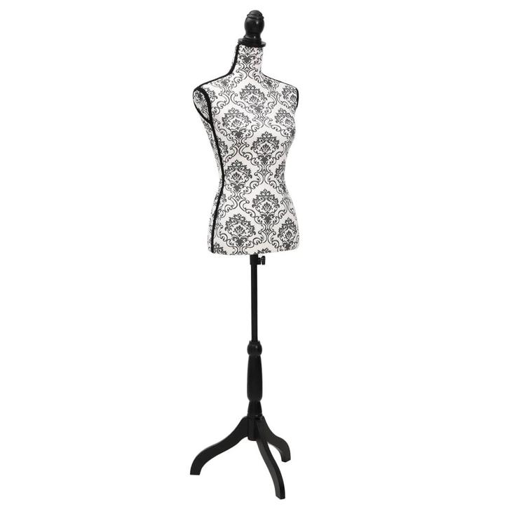 vidaXL Etalagepop torso vrouw zwart wit, Maison & Meubles, Armoires | Penderies & Garde-robes, Envoi