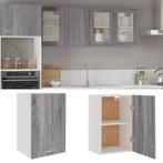 vidaXL Wandkast Lyon 39,5x31x60 cm grijs sonoma eikenkleurig, Huis en Inrichting, Verzenden, Nieuw