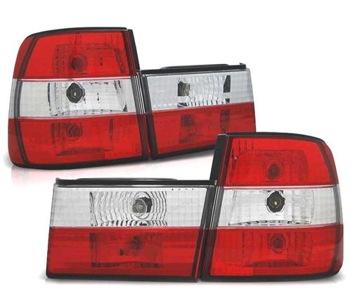 FEUX ARRIÈRE POUR BMW SÉRIE 5 E34 88-95 ROUGE CHROMÉ, Auto-onderdelen, Verlichting, Verzenden