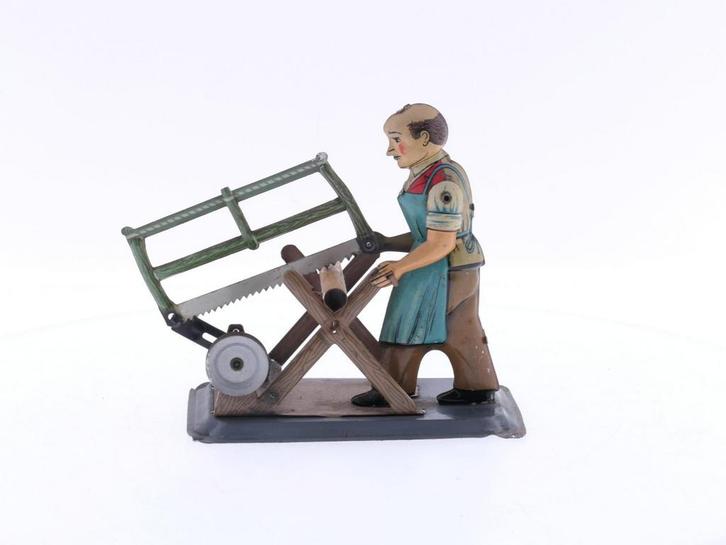 Arnold Vintage Tin Litho Steam Toy Accesory Wood Sawing #..., Verzamelen, Spoorwegen en Tram, Overige typen, Gebruikt, Ophalen of Verzenden