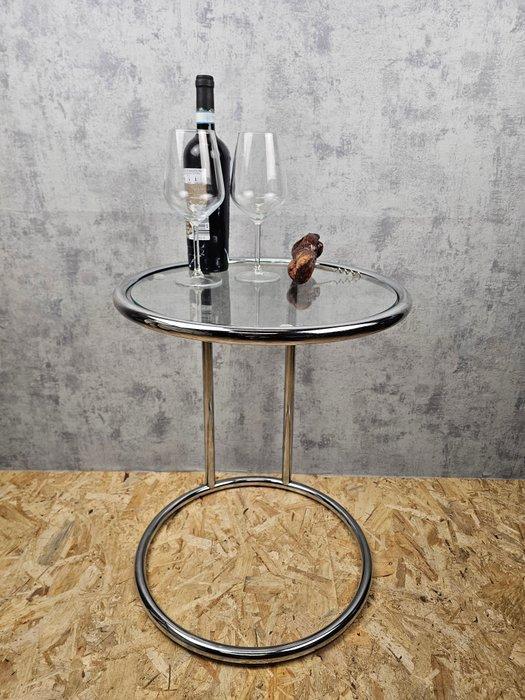 Table dappoint - chromé - Table dappoint, chrome, verre, Antiquités & Art, Art | Objets design