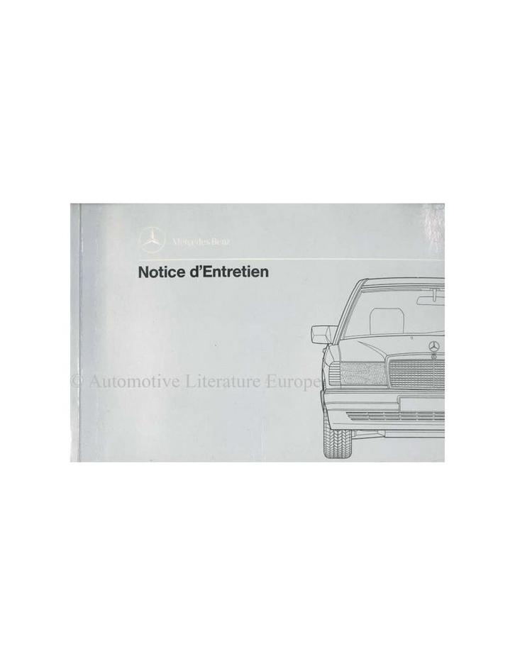 1989 MERCEDES BENZ 190 INSTRUCTIEBOEKJE FRANS, Auto diversen, Handleidingen en Instructieboekjes