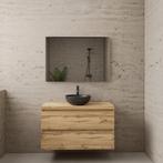 ACTIE BWS Badmeubel | Paris | Dakota Oak | 100 cm | met, Doe-het-zelf en Bouw, Ophalen of Verzenden, Nieuw, Bad