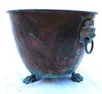 Jardinière - Verguld messing, Verguld brons, Antiek en Kunst