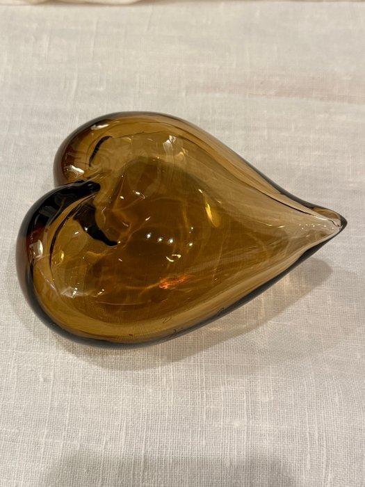non riesco a leggere la firma - Cuore in vetro di Murano, Antiek en Kunst, Antiek | Glaswerk en Kristal