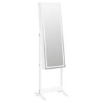 Sieradenkast Spiegel LED Wit | Retour Deal | -60%, Huis en Inrichting, Kasten | Vitrinekasten, Minder dan 50 cm, Verzenden, Nieuw