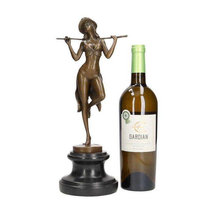 Beeldje - Danseres - Brons, Antiek en Kunst, Curiosa en Brocante