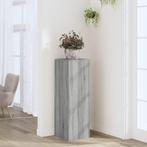 vidaXL Plantenstandaard 33x33x100 cm bewerkt hout grijs, Tuin en Terras, Verzenden, Nieuw
