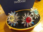 Swarovski - Figurine - Magrieten rood geel en groen (3) -, Antiek en Kunst, Curiosa en Brocante