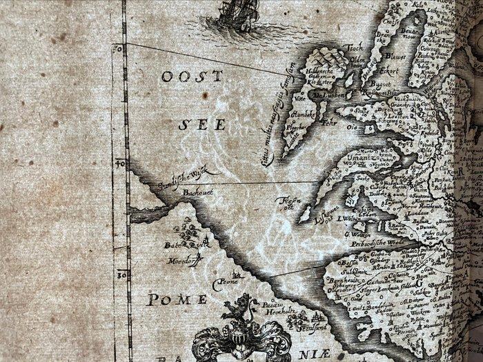 Nederland - Eiland Rügen, Rugia; Eilhard Lubin / Janssonius, Boeken, Atlassen en Landkaarten