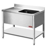 Spoeltafel | RVS | 1 Spoelbak (Rechts) | Afdruipvlak |, Zakelijke goederen, Horeca | Keukenapparatuur, Verzenden, Nieuw in verpakking