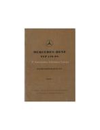 1952 MERCEDES BENZ TYPE 170 DS INSTRUCTIEBOEKJE DUITS