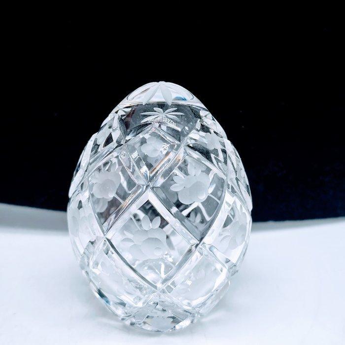 Faberge egg Ei - Fabergé - Romanov crystal carved, Antiquités & Art, Curiosités & Brocante