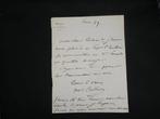 Oudinot, fils du maréchal - Lot de 2 lettres autographes -, Nieuw